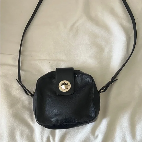 Kate Spade Black Leather Crossbody Bag - Picture 1 of 6